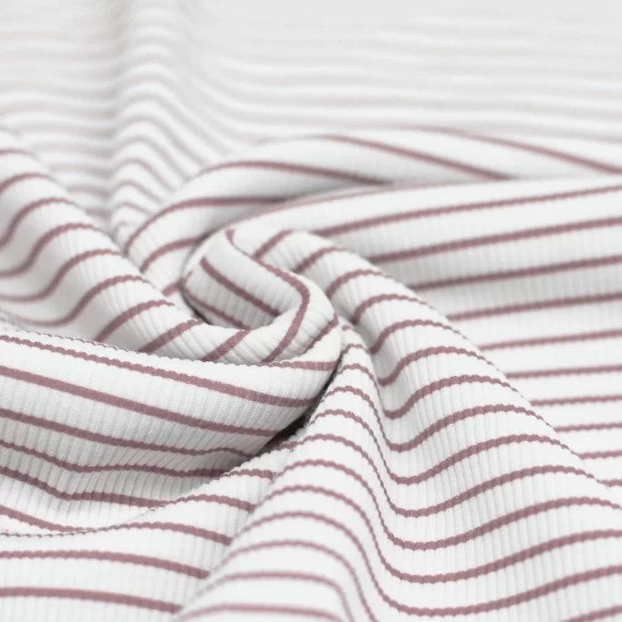 Vintage Pink Striped Ribbed Knit Sweater - Cozy & Stylish for Fall & Winter Outfits
