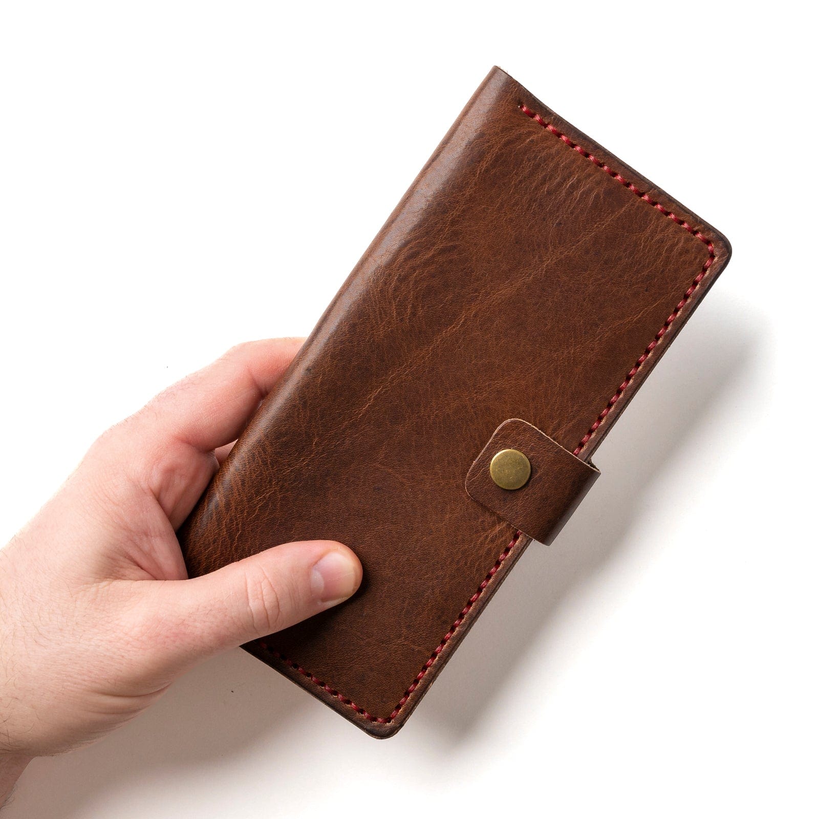 Genuine Leather Checkbook Wallet for Men & Women - Slim RFID Blocking Bifold Wallet with Checkbook Holder - Perfect for Business, Travel, and Everyday Use