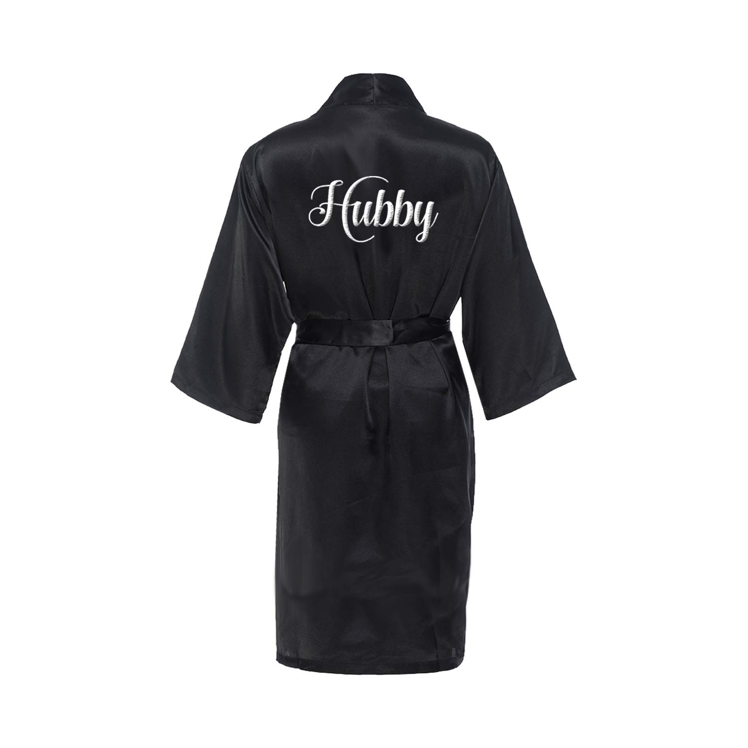 Elegant Satin Robe for Brides & Grooms - Luxury Wedding Loungewear for Honeymoon & Bridal Shower - Perfect for Getting Ready Photos & Romantic Evenings