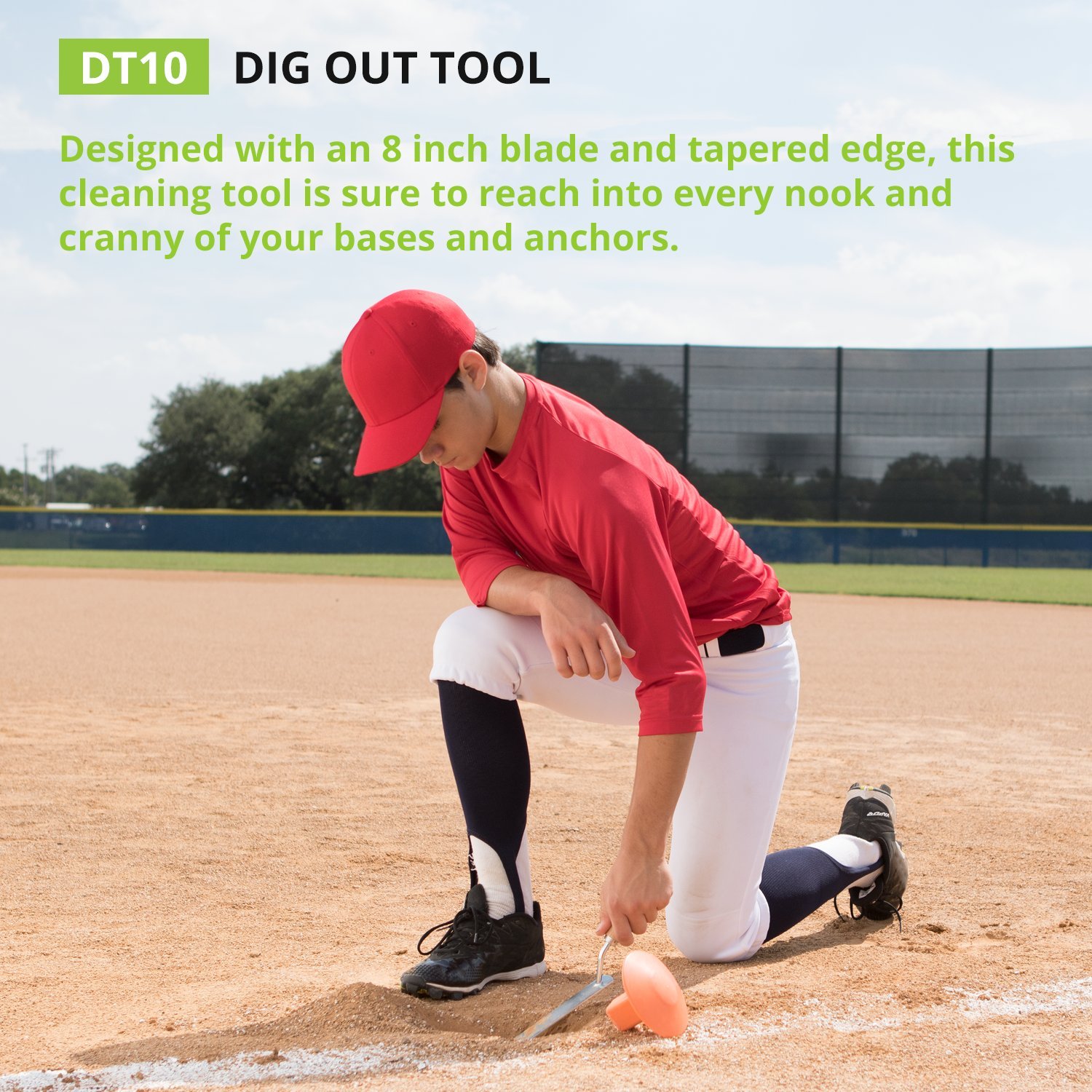 Champion Sports Baseball Dig Out Tool - Durable Field Maintenance Equipment for Baseball & Softball | Perfect for Coaches, Players & Groundskeepers