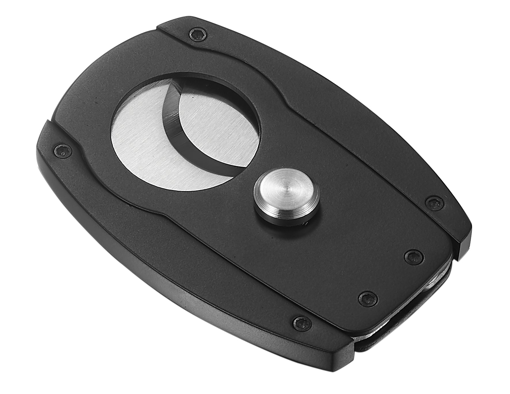 Premium Visol Corbett Double Guillotine Cigar Cutter - Black Matte Finish | Sharp Stainless Steel Blades | Perfect for Cigar Enthusiasts & Gifts | Ideal for Home, Office & Outdoor Use