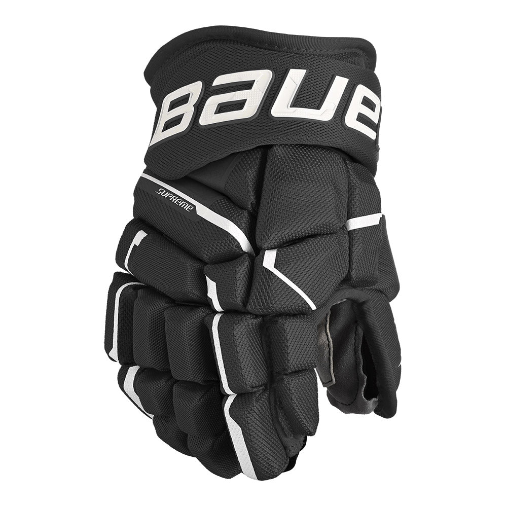 Bauer Supreme Mach Junior Ice Hockey Gloves - Youth Protective Gear for Ice Skating & Hockey Training - Perfect for Rink Practice & Games