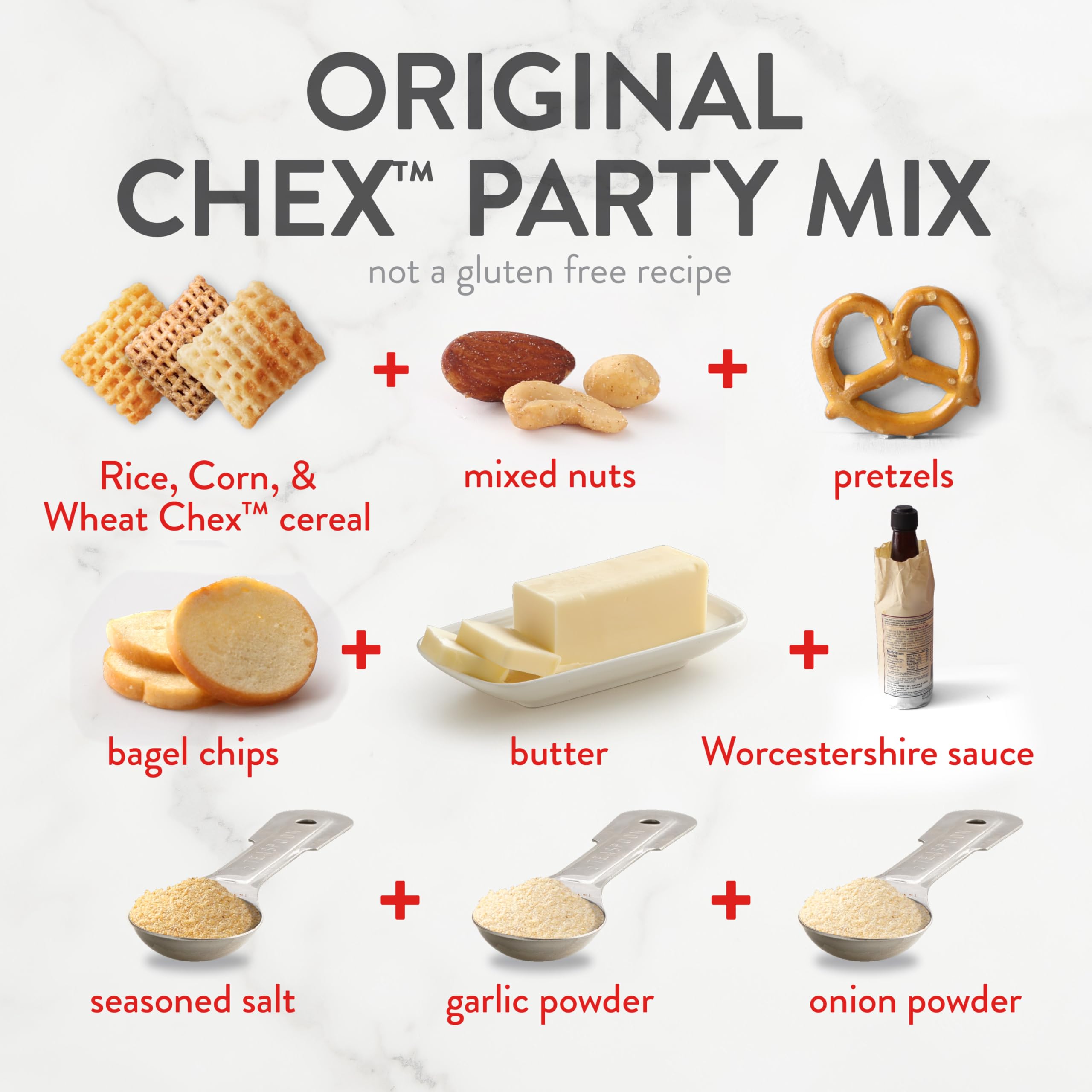 Gluten Free Rice Chex Breakfast Cereal - 18 oz Family Size Box for Homemade Chex Mix - Perfect for Morning Meals, Snacks & Party Mixes