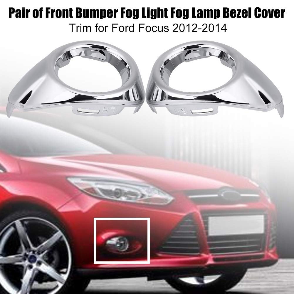 Ford Focus 2012-2014 Fog Light Bezel Cover - Front Bumper Trim for Night Driving