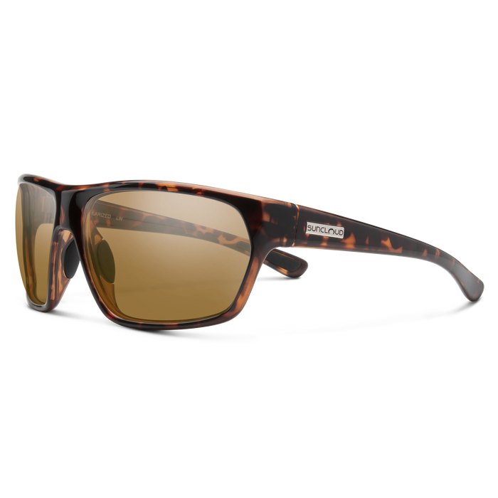 Boone Tortoise Shell Sunglasses with Polarized Brown Lenses - UV Protection for Driving, Fishing & Outdoor Activities