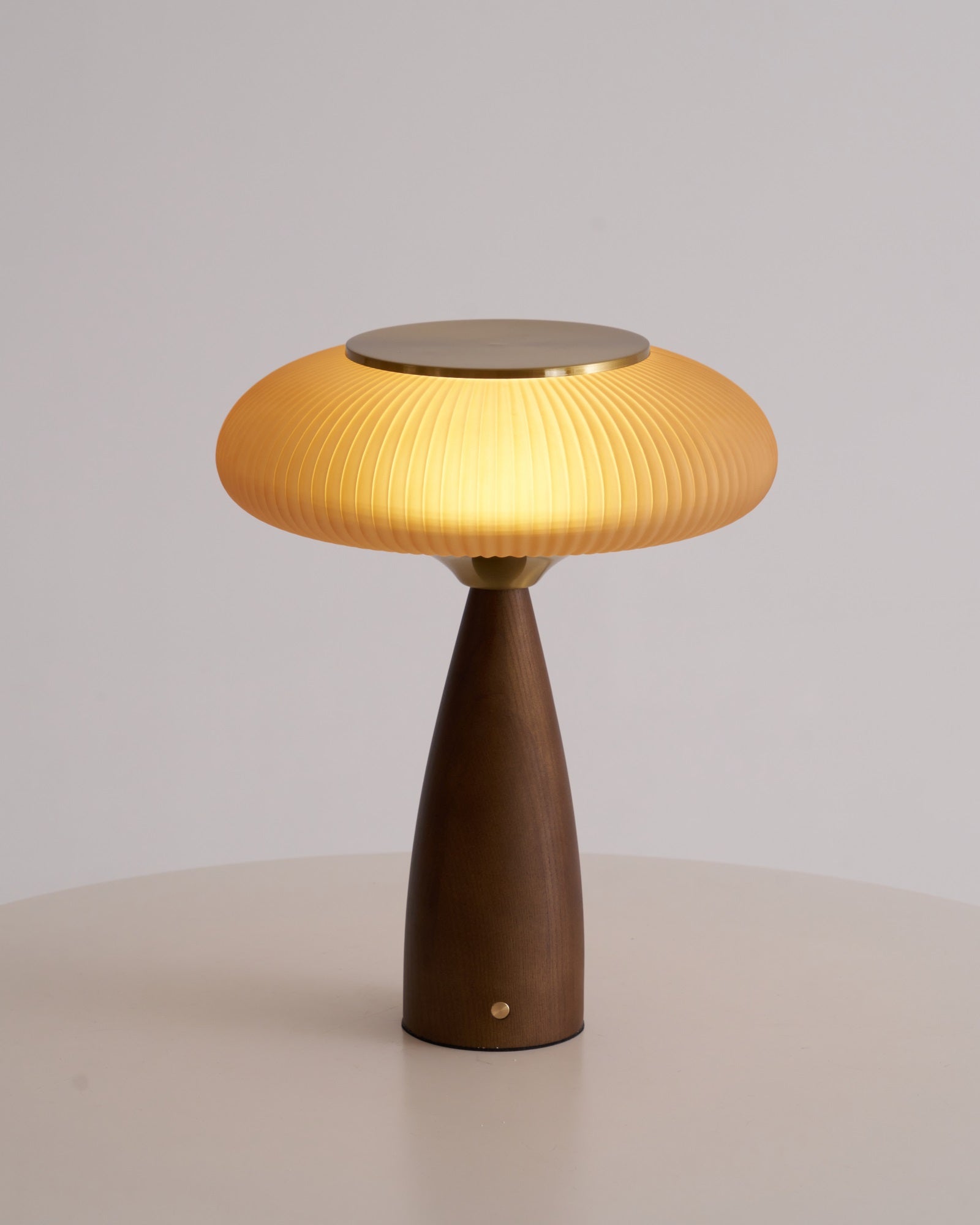Cielo Wooden Rechargeable Table Lamp - Modern Nightstand Light with USB Charging for Bedroom, Living Room & Office Decor
