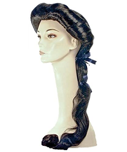 Morris Costumes LW668BK Arabian Female Wig - Black Long Curly Hair for Cosplay, Halloween, and Themed Parties
