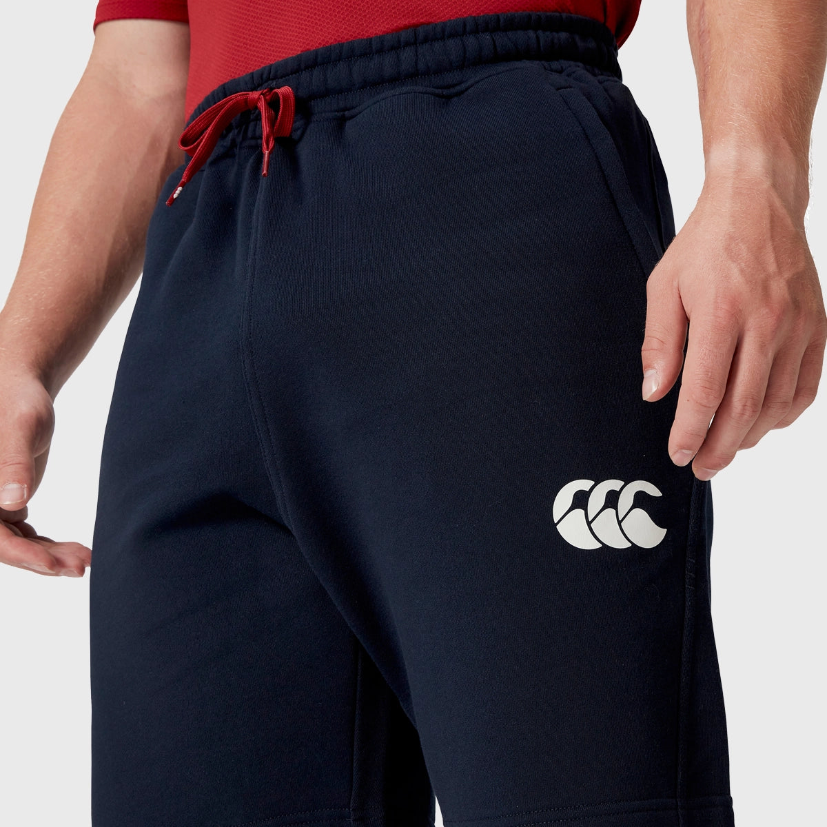 Canterbury British & Irish Lions Men's Fleece Shorts - Navy Blue Athletic Shorts for Rugby, Training & Lounge Wear
