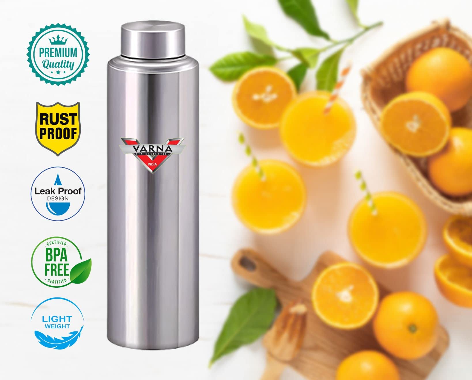 VSSLWB750 Stainless Steel Water Bottle 750ml - Insulated, Leak Proof, BPA Free - Perfect for Gym, Hiking, Travel, Office & Outdoor Activities - Ideal Gift for Students & Sports Enthusiasts