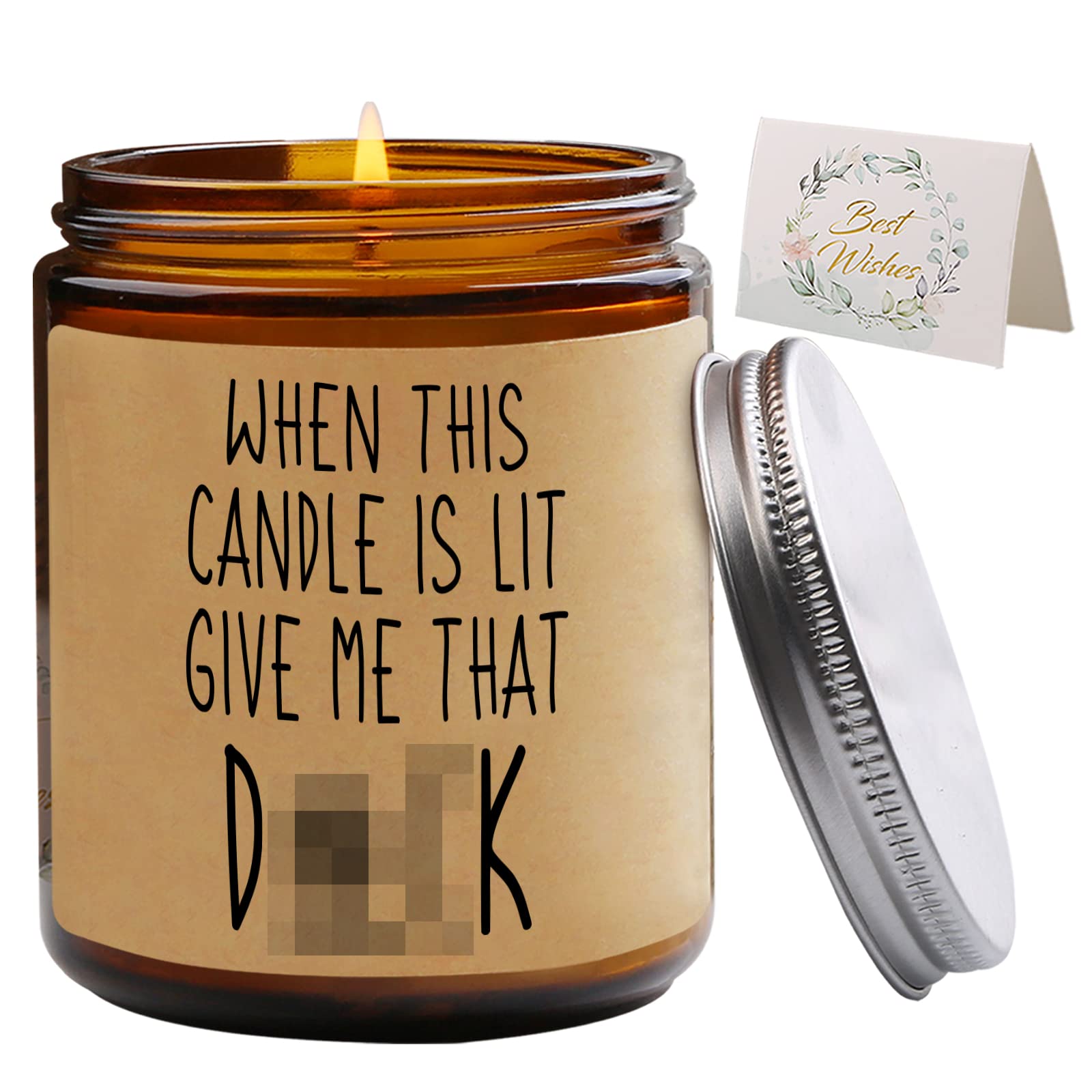 Funny Scented Candles for Men - Romantic Lavender Gifts for Husband, Boyfriend, Fiance | Anniversary, Christmas, Valentine's & Birthday Present | Perfect for Couples, Relaxation & Romantic Nights