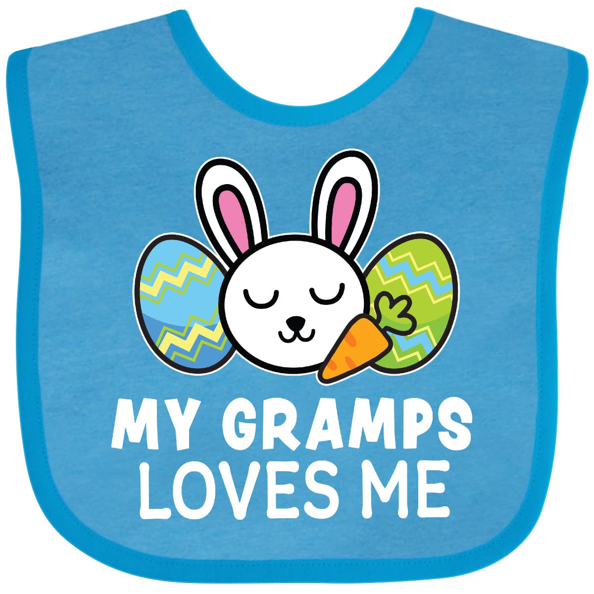 My Gramps Loves Me Bunny Easter Bib - Cute Baby Feeding Accessory