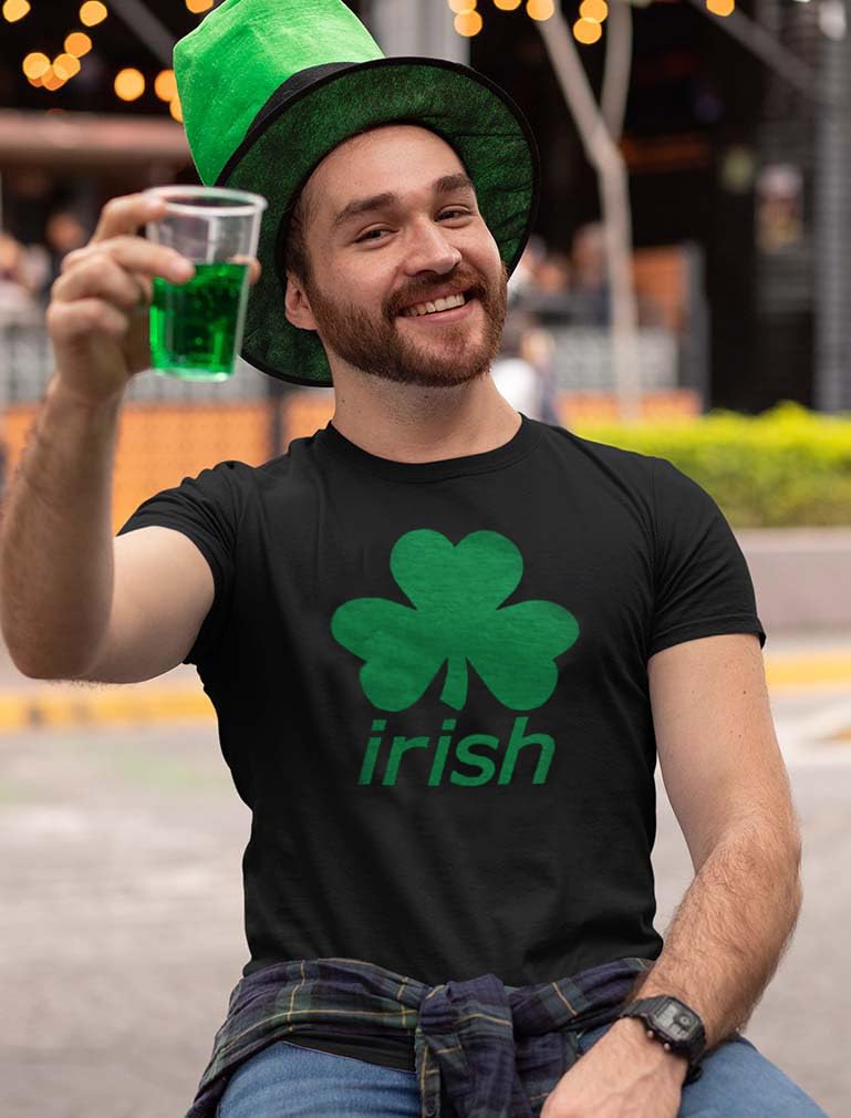 St. Patrick's Day Shirts for Men - Irish Shamrock & Lucky Clover Graphic Tees - Perfect for St. Patty's Parties & Irish-Themed Events