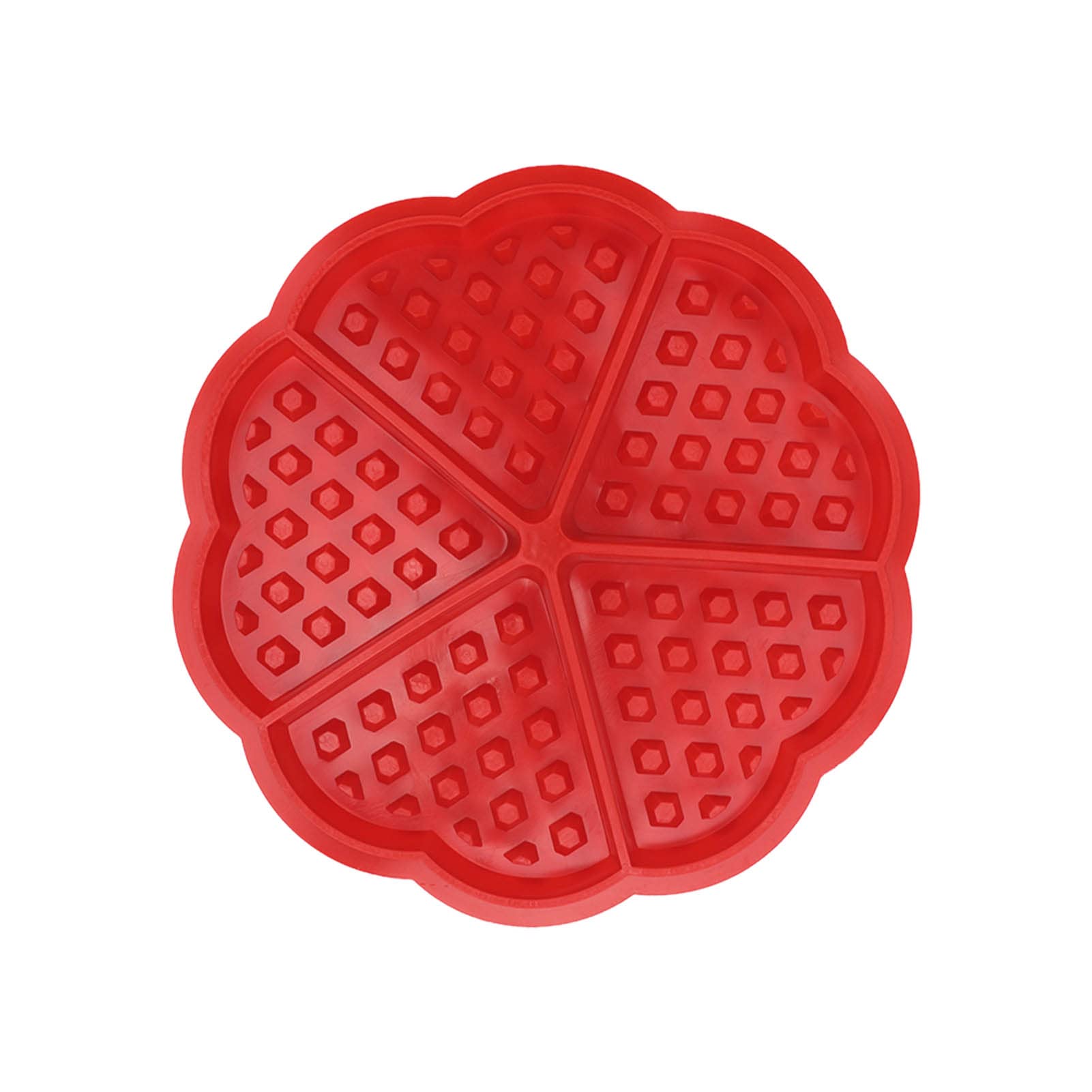 Non-Stick Silicone Waffle Mold - Reusable Baking Tray for Waffles, Cakes, Puddings & Chocolates - Perfect for Home Baking, Party Desserts & DIY Treats (2-Pack)
