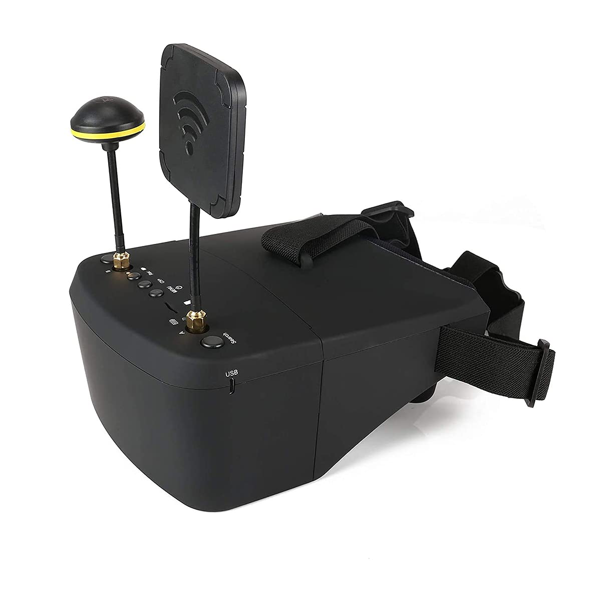 YueLi EV800D 5.8G 40CH FPV Goggles with DVR - 5 Inch 800x480 Diversity Video Headset, Built-in Battery for DJI Avata & FPV Drones - Perfect for Racing, Freestyle Flying & Aerial Photography