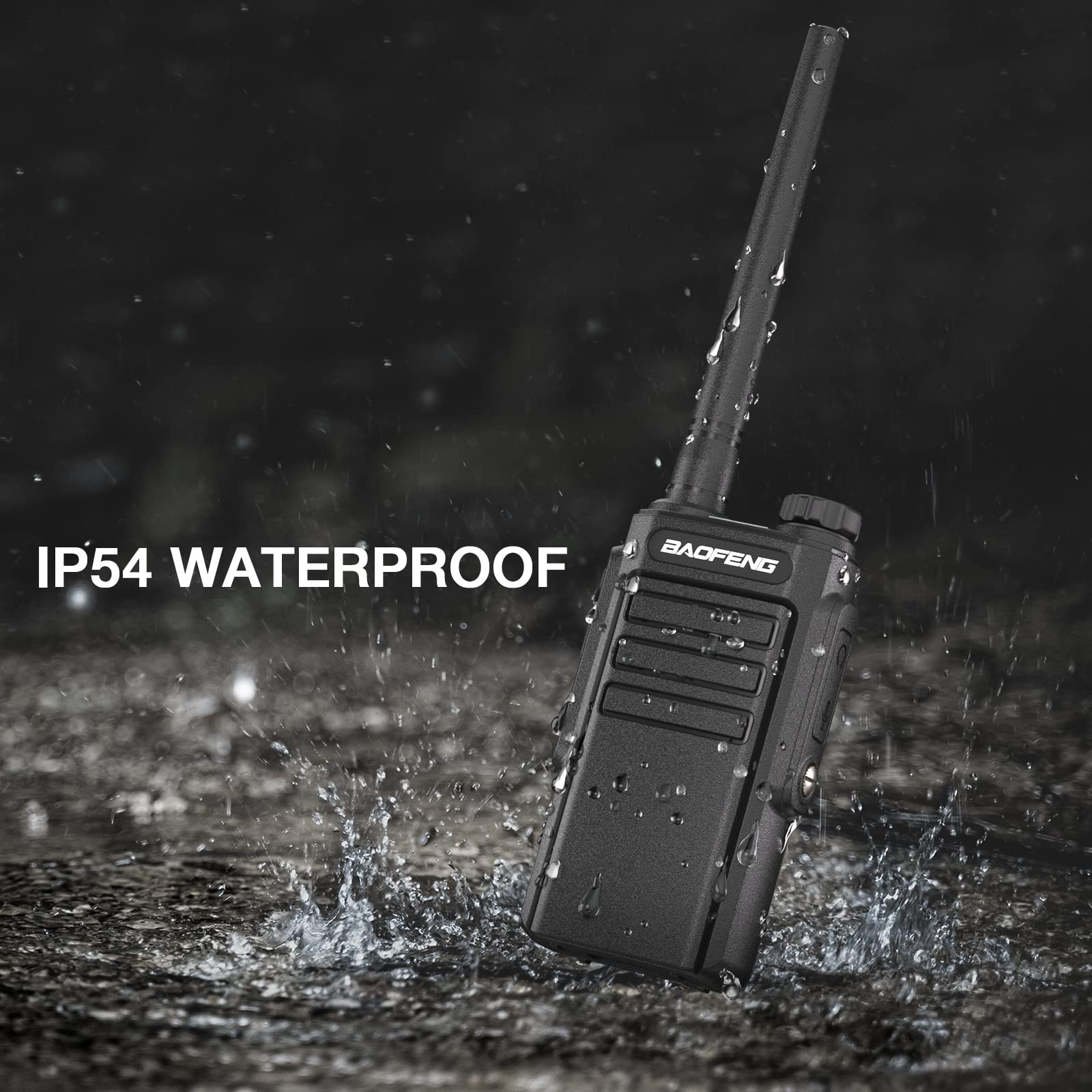 BAOFENG MP31 GMRS Radio Handheld Two Way Radio - Waterproof Rechargeable Walkie Talkies with NOAA Weather Scan, GMRS Repeater & 2-in-1 Type-C Charging Cable (2 Pack) - Perfect for Outdoor Adventures, Hiking, Camping & Emergency Communication
