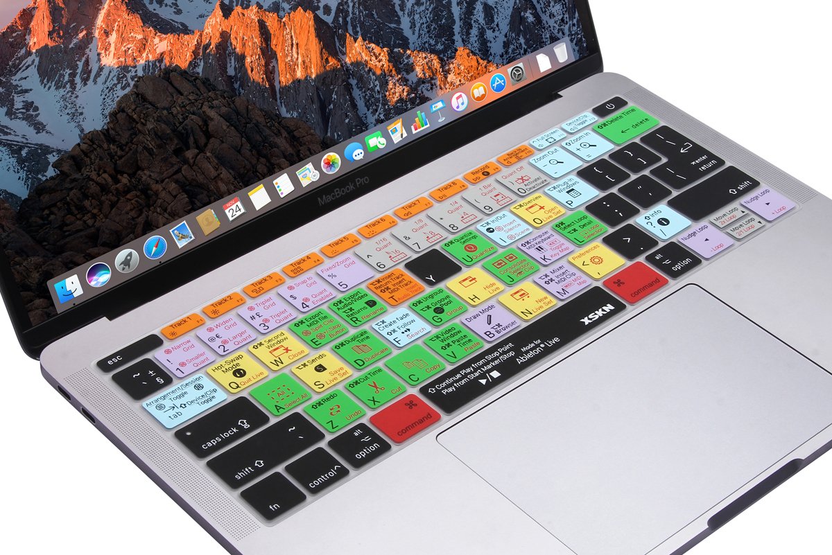 Ableton Live Shortcut Keyboard Skin Cover for MacBook Pro 13