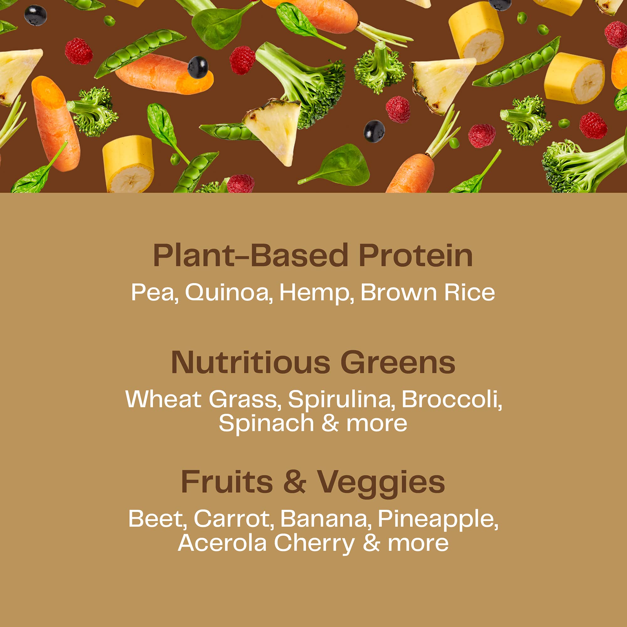 Amazing Grass Organic Plant Protein Powder - Vegan Superfood Blend with Beet Root, Chocolate Peanut Butter Flavor (18 Servings) | Post-Workout Recovery & Daily Nutrition Shake for Active Lifestyles