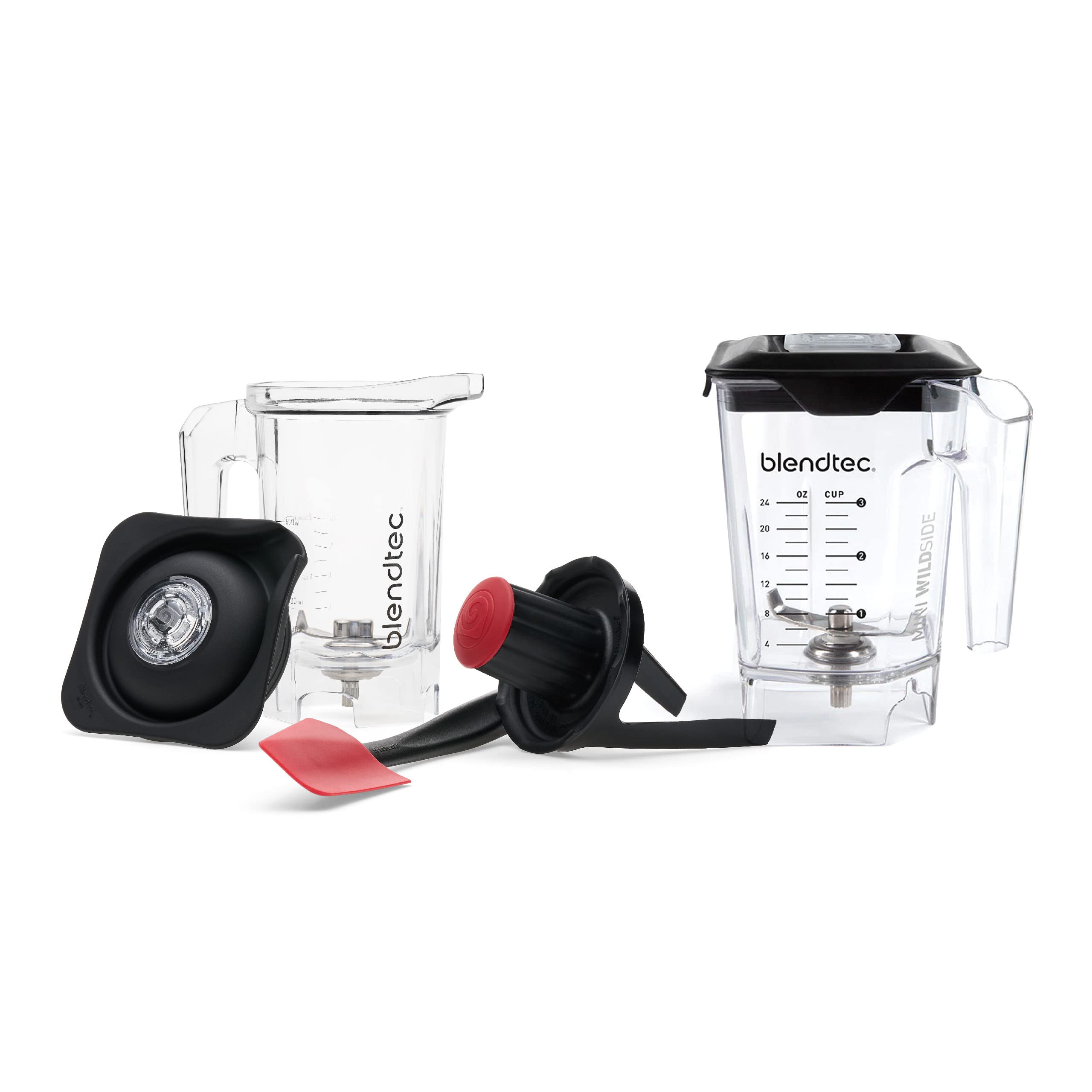 Blendtec Blender Jars - 46oz Mini WildSide+ & 37oz Twister Bundle for Smoothies & Food Prep