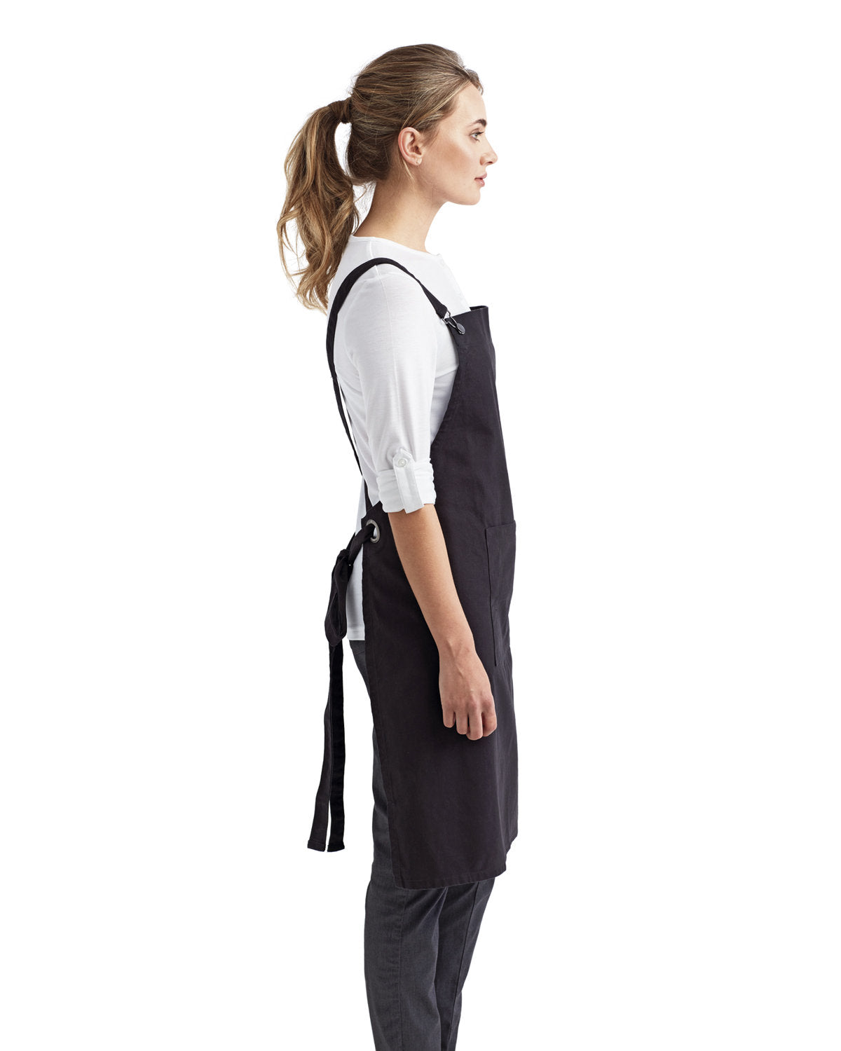 Reprime RP129 Cross Back Barista Apron - Premium Artisan Collection for Coffee Shops & Home Baristas - Perfect for Espresso Making & Latte Art