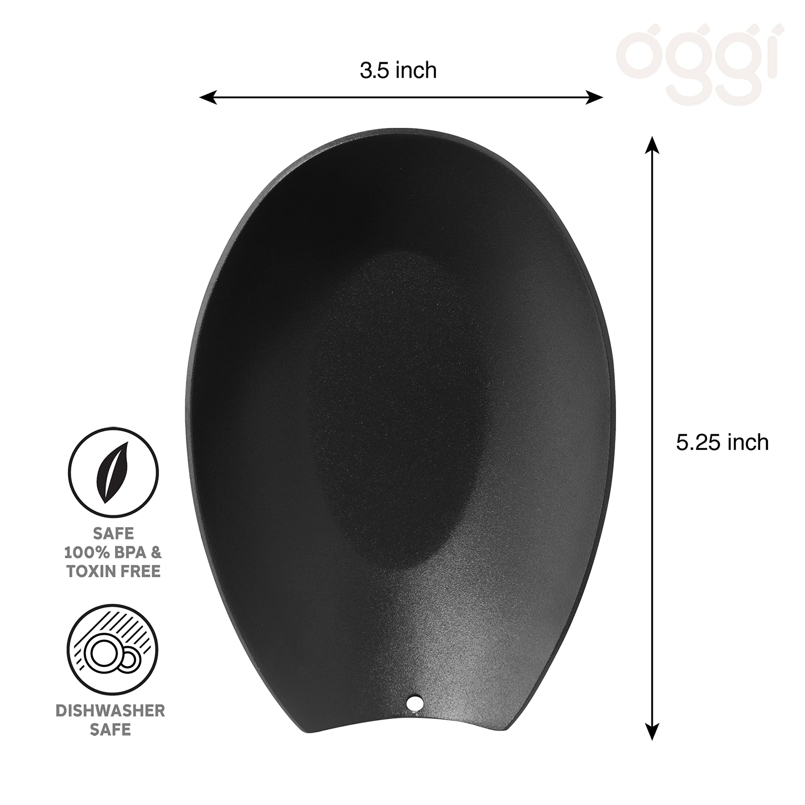 Stainless Steel Spoon Rest for Kitchen - Mess-Free Cooking Utensil Holder, 5.25x3.5 Inch - Perfect for Countertops & Stovetops