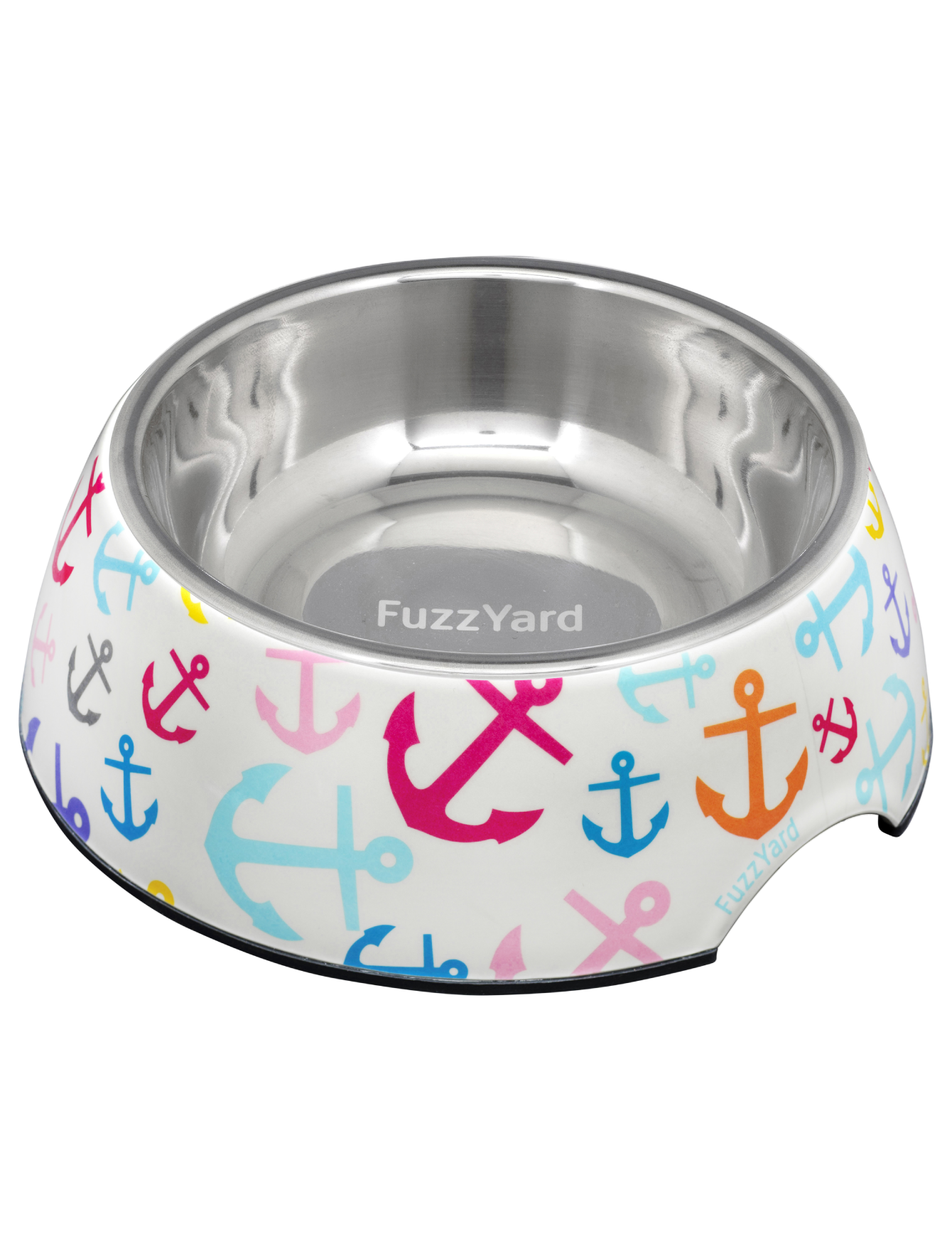 FuzzYard Easy Feeder Slow Dog Bowl for Small Medium Large Dogs - Non-Slip Pet Food Dish for Mealtime, Travel & Outdoor Use