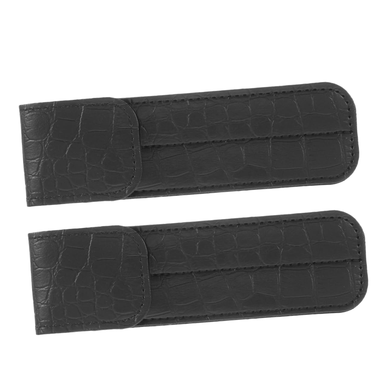 Premium 2-Pack PU Leather Eyelash Extension Tweezers Holder with Magnetic Closure - Safe Storage Pouch for Lash Artists & Beauty Professionals - Perfect for Salon, Travel, and Home Organization