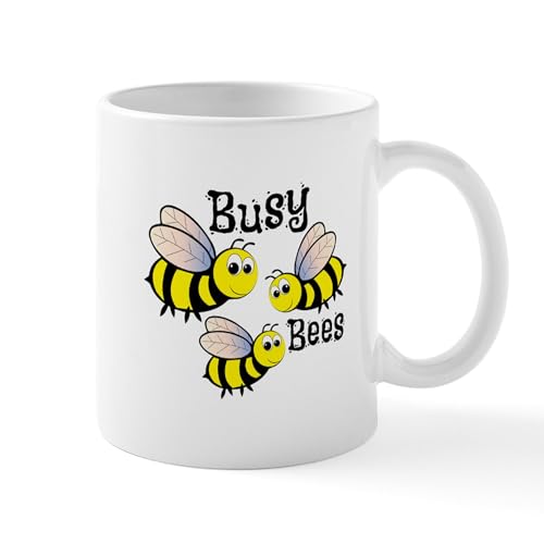 White - Busy Bees Mugs