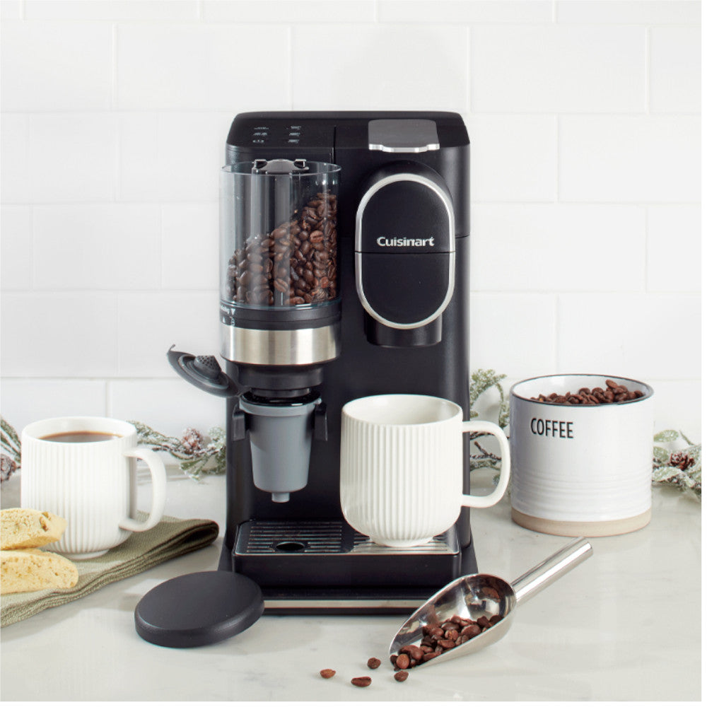 CUISINART DGB-2C Grind & Brew Single Serve Coffee Maker - Freshly Ground Coffee for Home, Office & Travel - Compact & Easy to Use