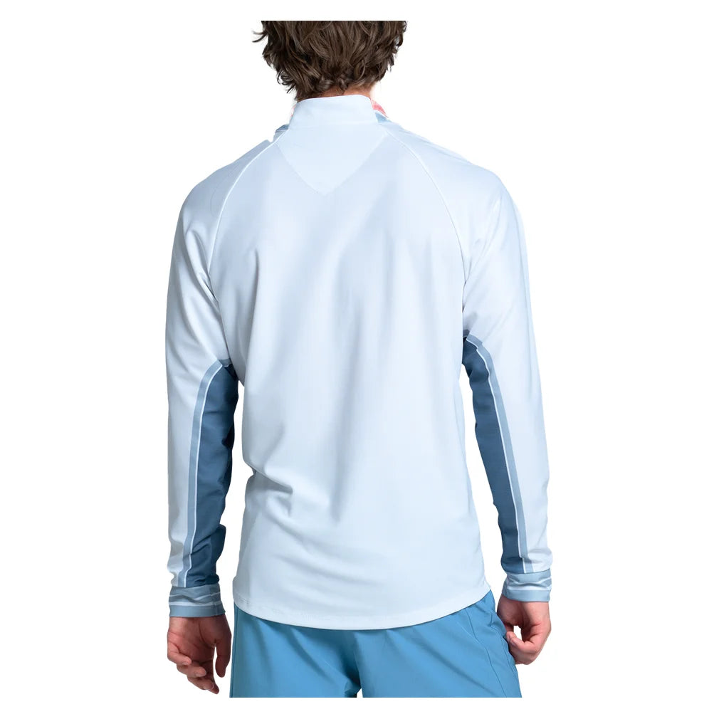 Men's Apollo 1/4 Zip Long Sleeve Tennis Shirt - Breathable Performance Top for Men - Perfect for Tennis, Golf & Outdoor Activities