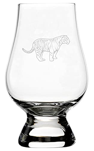 Tiger Zoo Animal Whisky Glass 6.5oz - Bar & Home Decor Gift