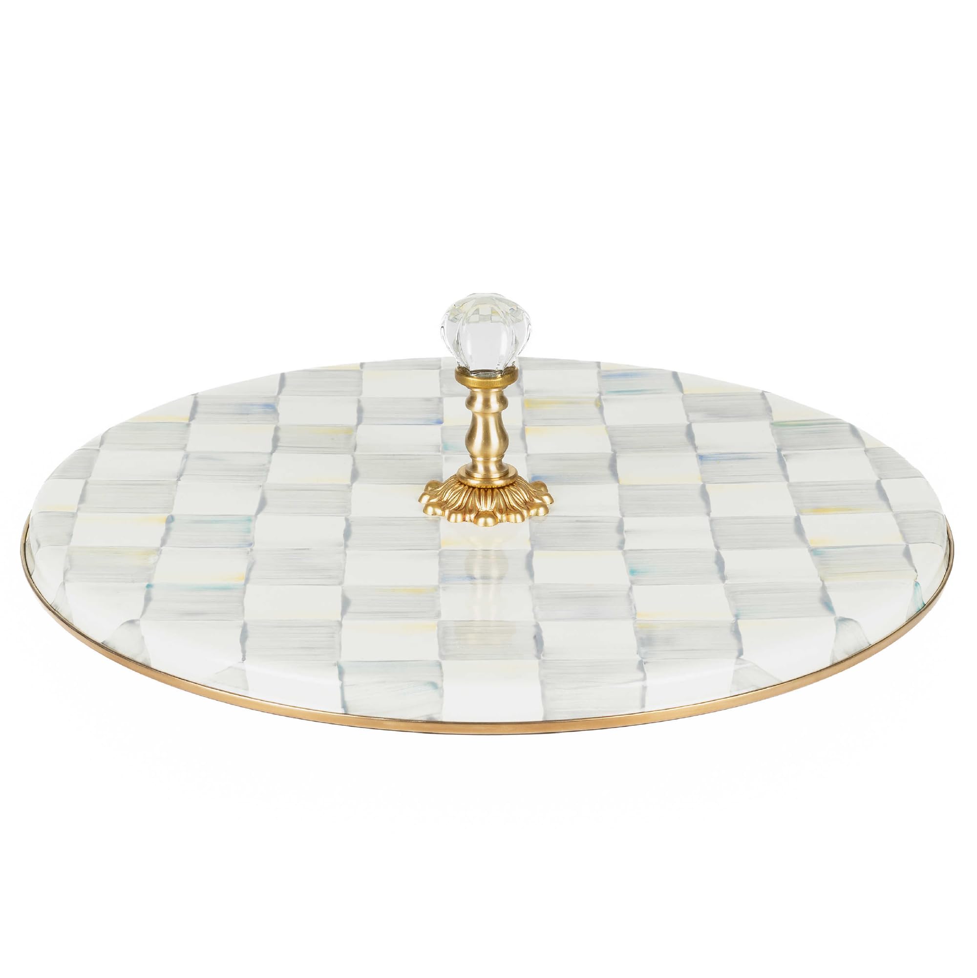 MACKENZIE-CHILDS Sterling Silver Cheese Board Set - Elegant Charcuterie Serving Tray for Cheese & Charcuterie Platter - Perfect for Dinner Parties, Wine Tasting & Holiday Entertaining