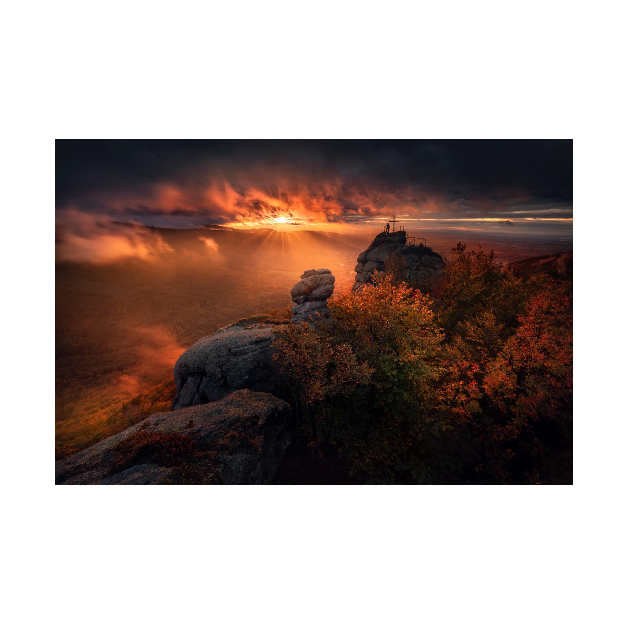 Trademark Fine Art 'Palicnik' Canvas Wall Art by Karol Nienartowicz - Stunning Landscape Painting for Living Room, Bedroom & Office Decor