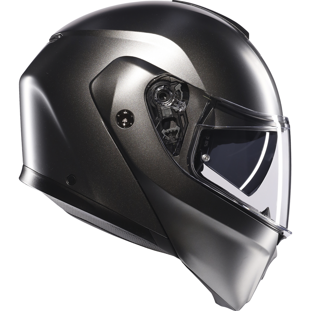 AGV Streetmodular Solid Matt Asfalto Grey Motorcycle Helmet - DOT & ECE Certified for Street Riding, Commuting & Urban Adventures