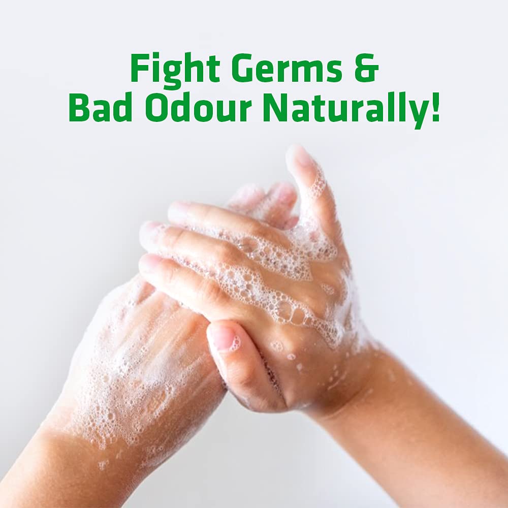 Herbal Strategi – Foam Hand Wash with Lemongrass, Neem Oil, Lemon Oil, Tulsi & Coconut Oil | Eco-Friendly, Biodegradable & Skin-Safe | Baby & Pet-Friendly Natural Hand Soap | 150mL | Perfect for Home, Kitchen, Bathroom & Travel Use