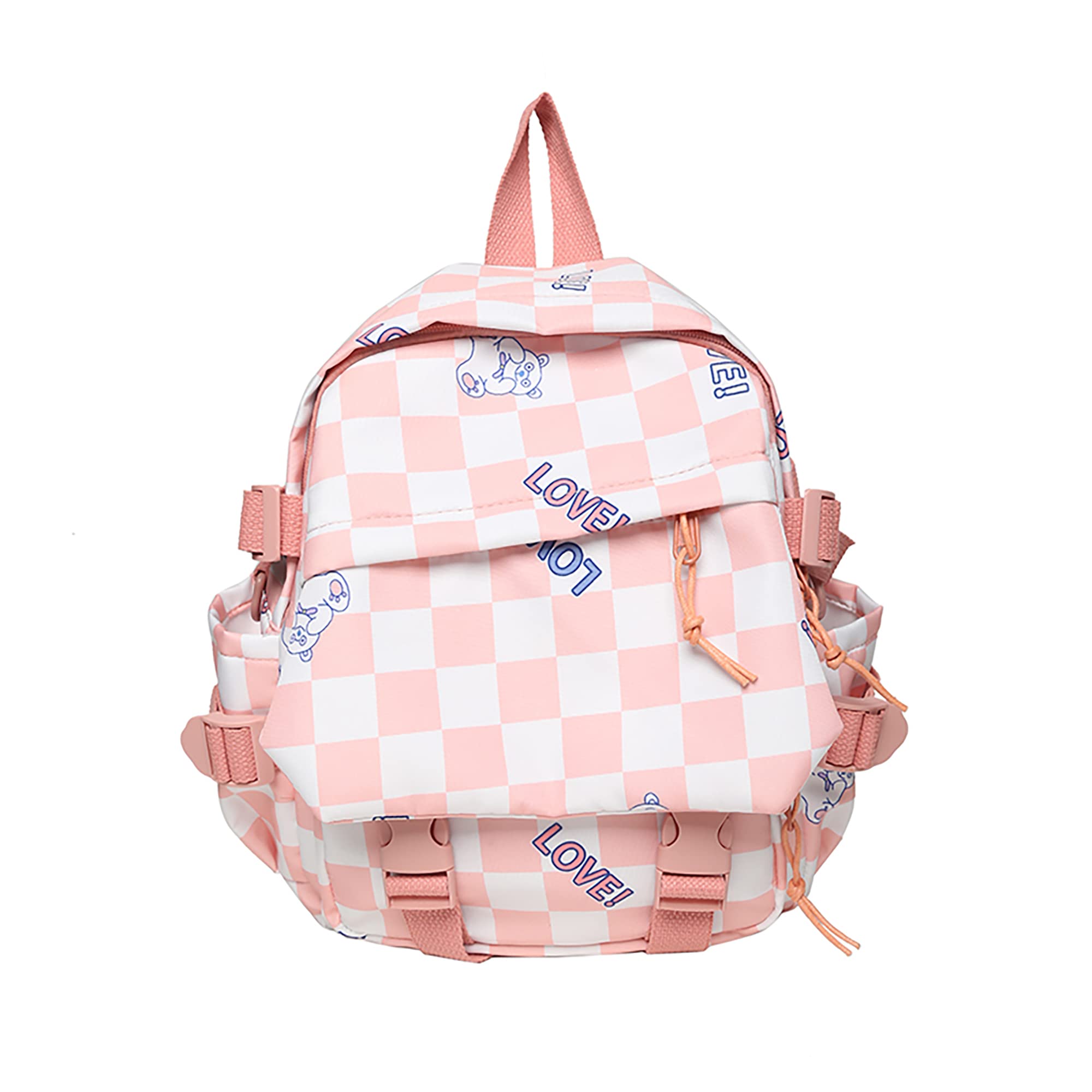 Cute Anime Backpack for Girls - Waterproof Nylon Mini Backpack with Pendant for School & Travel