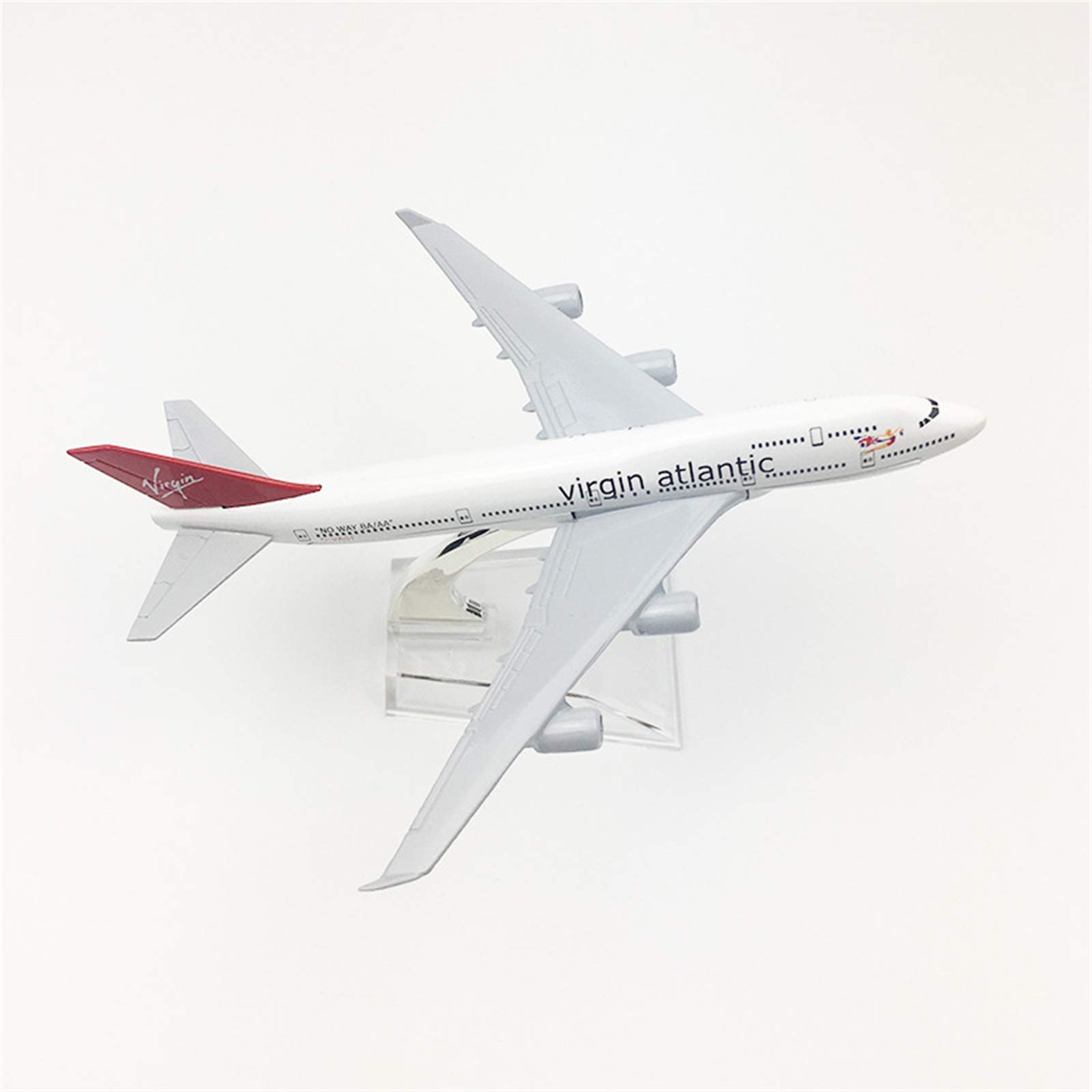 JHSHENGSHI 16CM British Virgin Atlantic Alloy Airplane Model - Collectible Aircraft Toy for Kids, Perfect Birthday Gift for Boys & Girls - Ideal for Home Decoration, Aviation Enthusiast Collections & STEM Learning