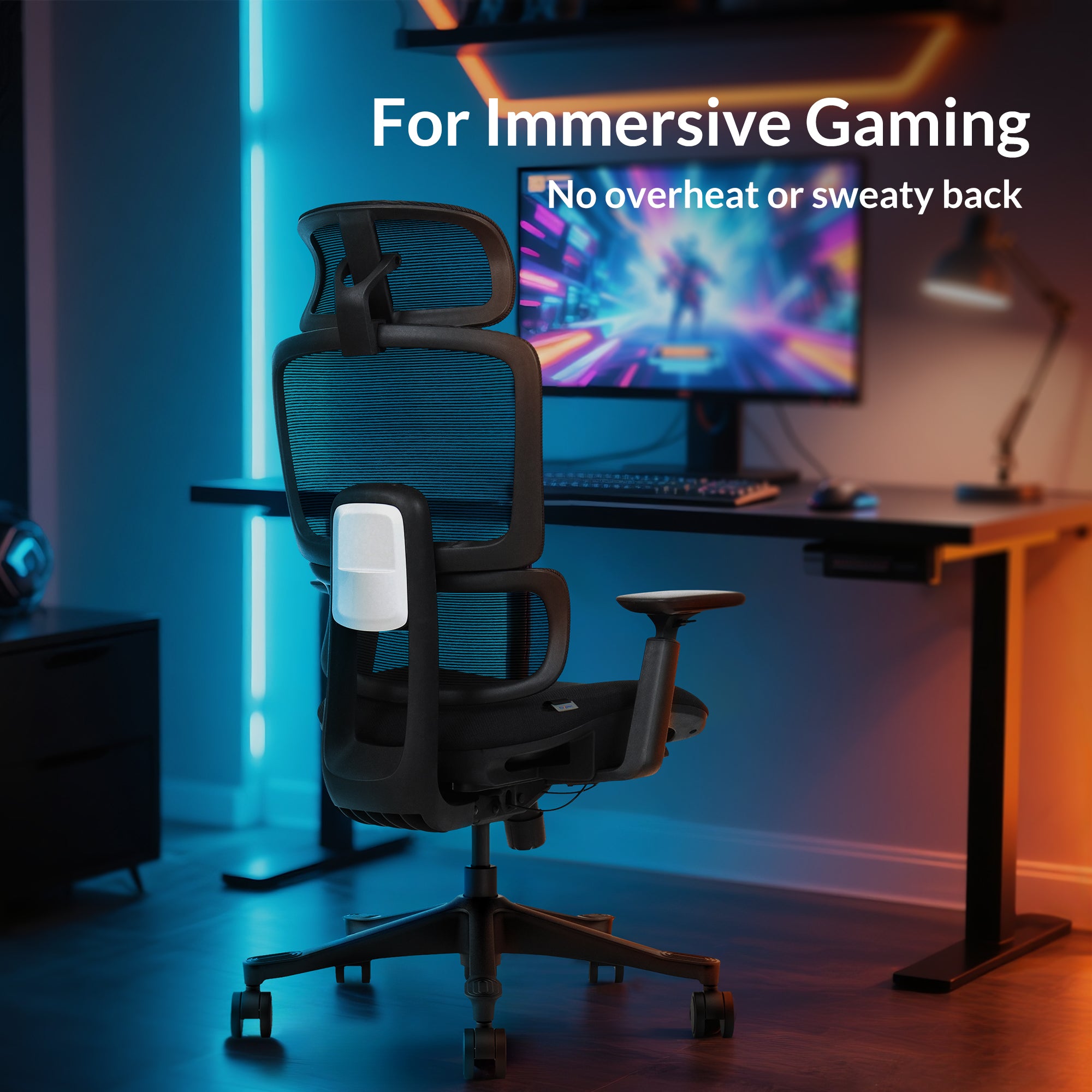 Ergonomic Office Chair with 8-Way Adjustability & SmartSupport™ - Perfect for Home Office, Gaming, and Workspace Comfort