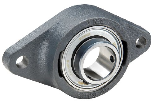 INA/Schaeffler Technologies RCJTY50-N 2-Bolt Flange Bearing - 50mm Bore, Set Screw Locking, Cast Iron Housing, 52100 Chrome Steel - Perfect for Conveyor Systems, Agricultural Machinery & Industrial Equipment