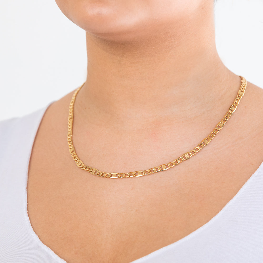 9 Carat Silver Filled Figaro Chain 120 Gauge 50cm - Elegant Jewelry for Women & Men, Perfect for Necklaces, Bracelets & Gift Giving