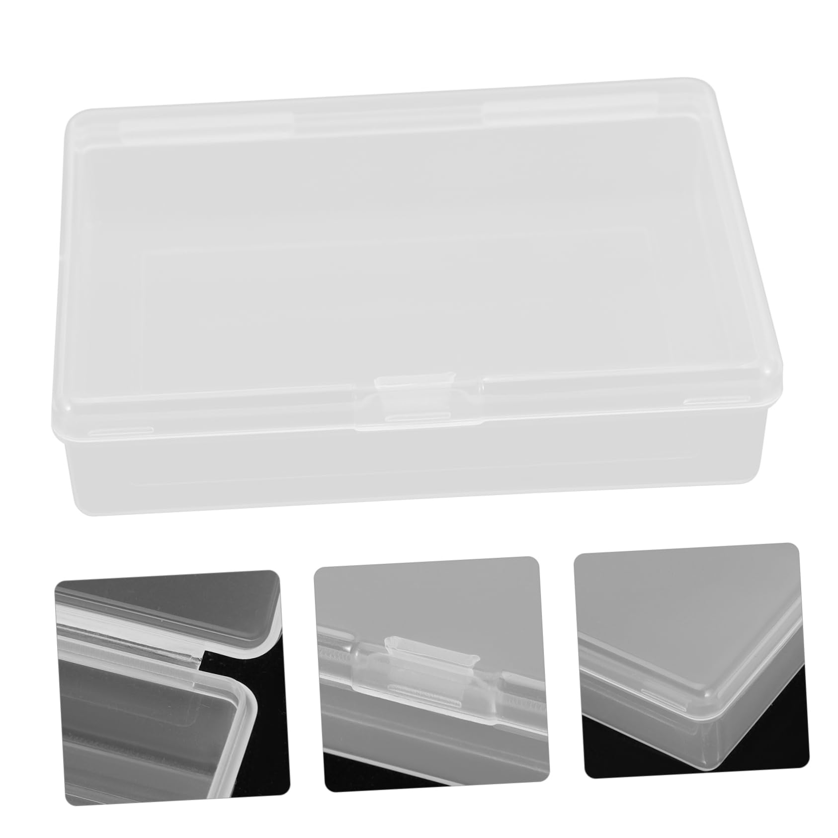 VICASKY 6 Pack Poker Card Storage Box - Plastic Playing Cards Holder Case with Lid - Organize & Protect Collectible Cards for Poker Games, Magic Tricks & Card Collecting