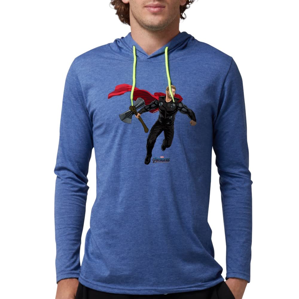 Thor Hooded Shirt for Men - Marvel Superhero Graphic Hoodie | Casual Wear & Cosplay Costume for Comic Fans & Movie Lovers