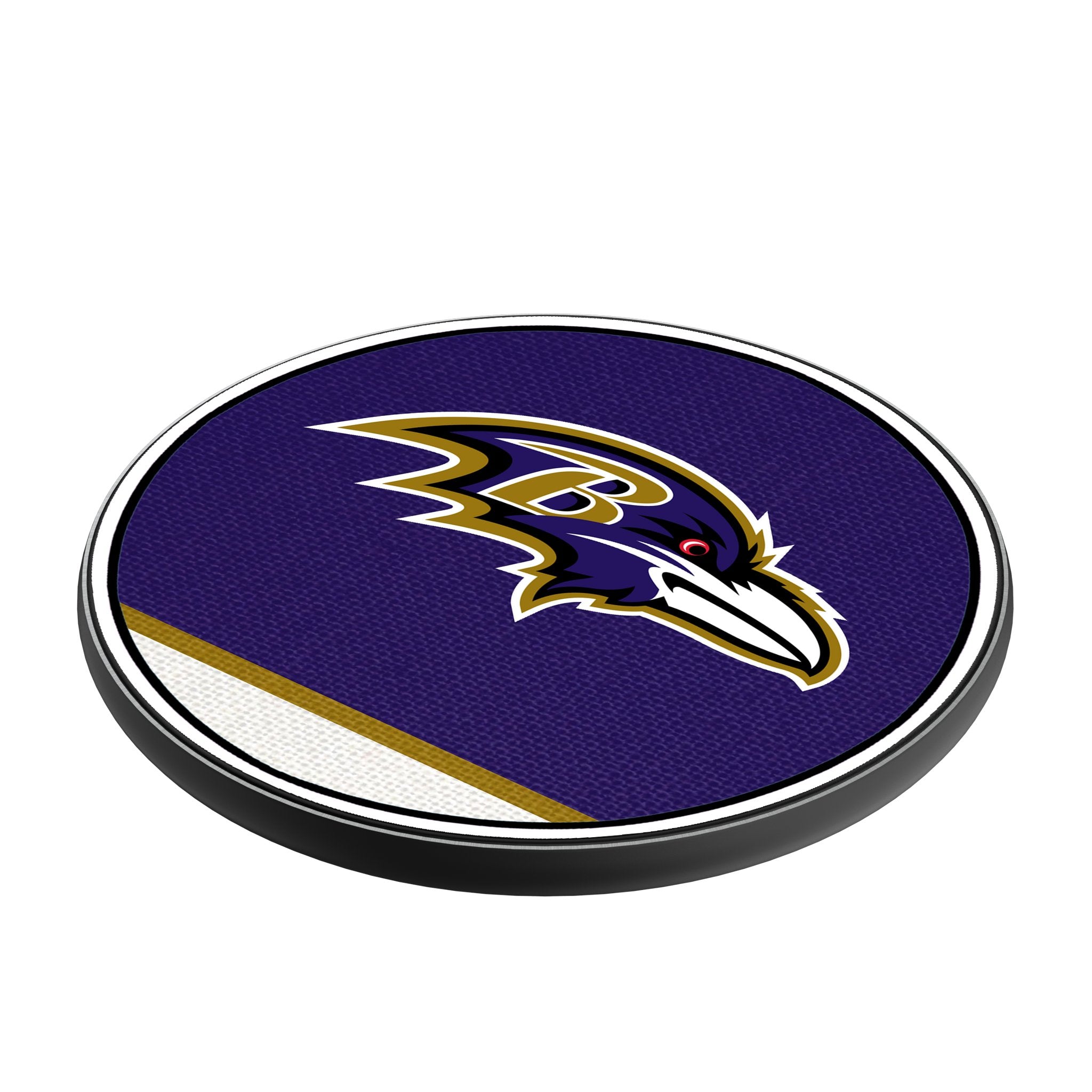 Baltimore Ravens 15W Fast Wireless Charger - NFL Team Logo Qi-Certified Charging Pad for iPhone, Samsung, AirPods - Perfect for Home, Office & Car Use