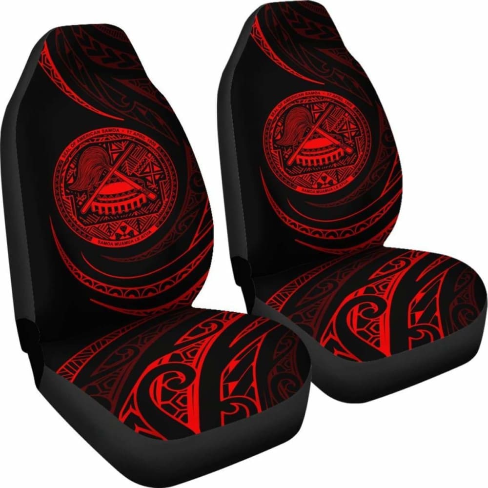 Premium Red Frida Style Car Seat Covers for American Samoa - Universal Fit, Soft & Durable - Perfect for Cars, Trucks & SUVs - Enhance Comfort & Protect Seats