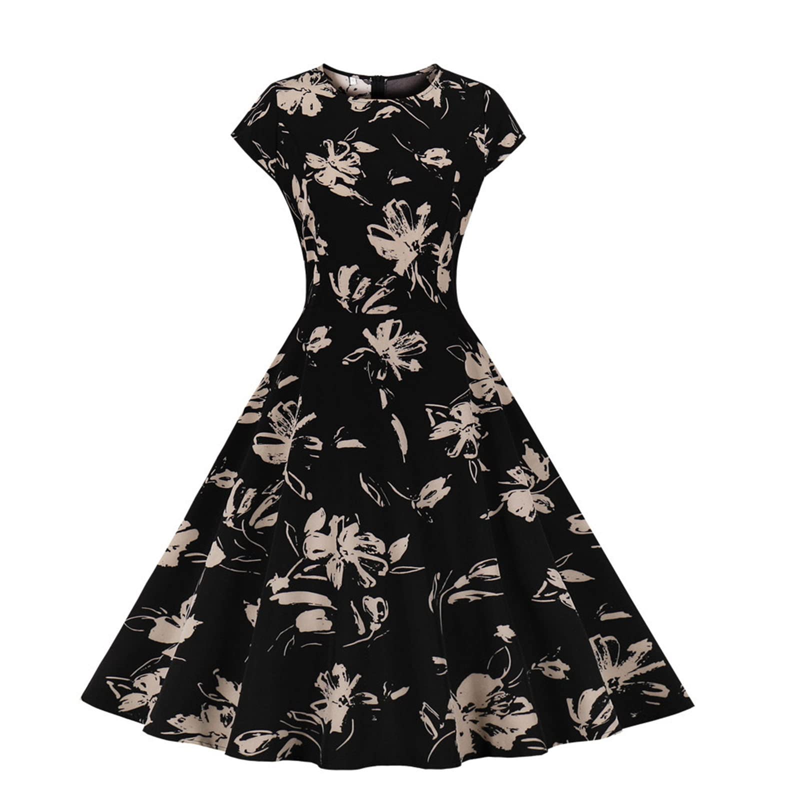 Elegant Women's Midi Dress for Wedding Guest, Beach Party & Summer Occasions - Flowy Cute Casual Dress for Women | Perfect for Vacation, Date Night & Outdoor Events