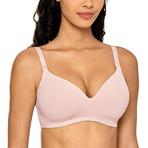 Gratlin Women's Wire Free Lightly Lined Soft Maternity Nursing Bra - Comfortable Breastfeeding Bra for Pregnant & Nursing Moms - Perfect for Daily Wear, Sleeping & Postpartum Recovery