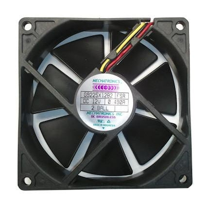 High Speed 12V DC 92x92x25mm Cooling Fan with Locked Rotor Alarm - Mechatronics G9225X12B2 FSR for PC, Server & Electronics Cooling