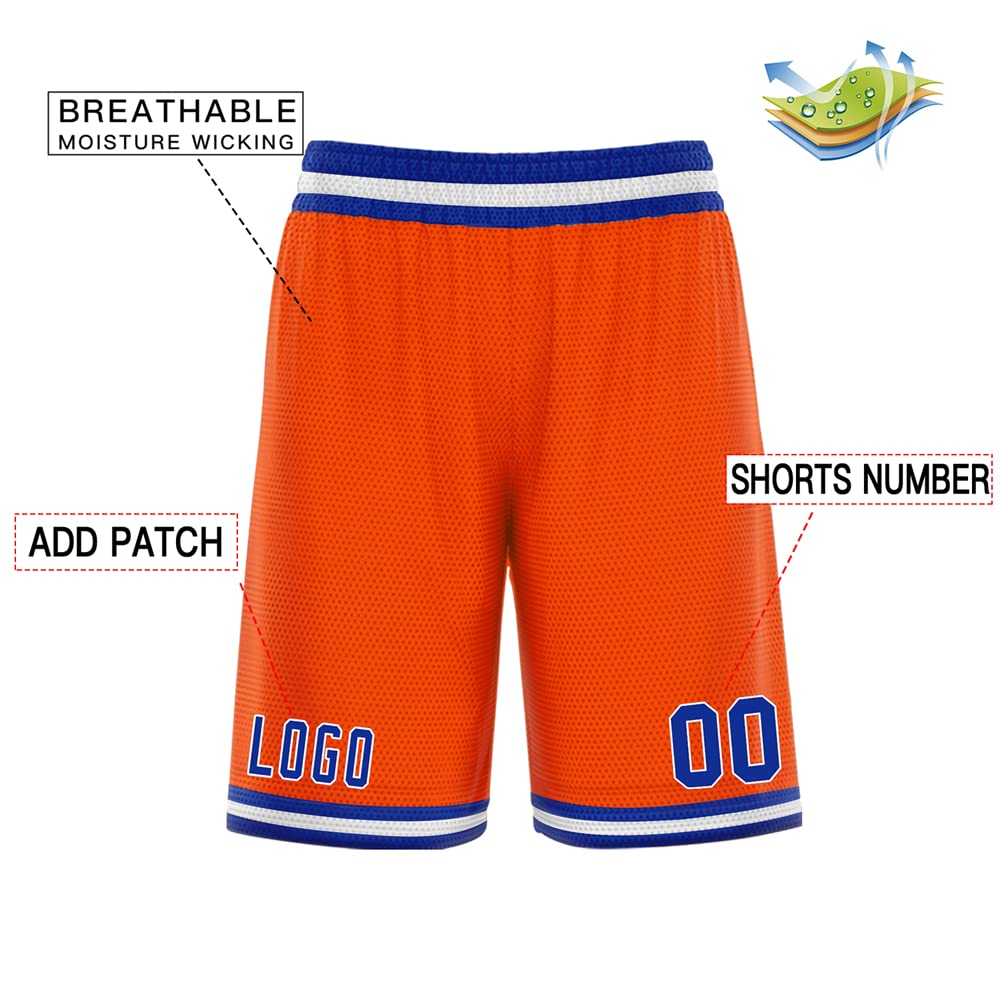 Custom Men's & Youth Basketball Shorts - Performance Athletic Shorts with Pockets & Stitched Numbers for Workout, Fitness & Gym - Perfect for Basketball Games, Training Sessions and Casual Wear