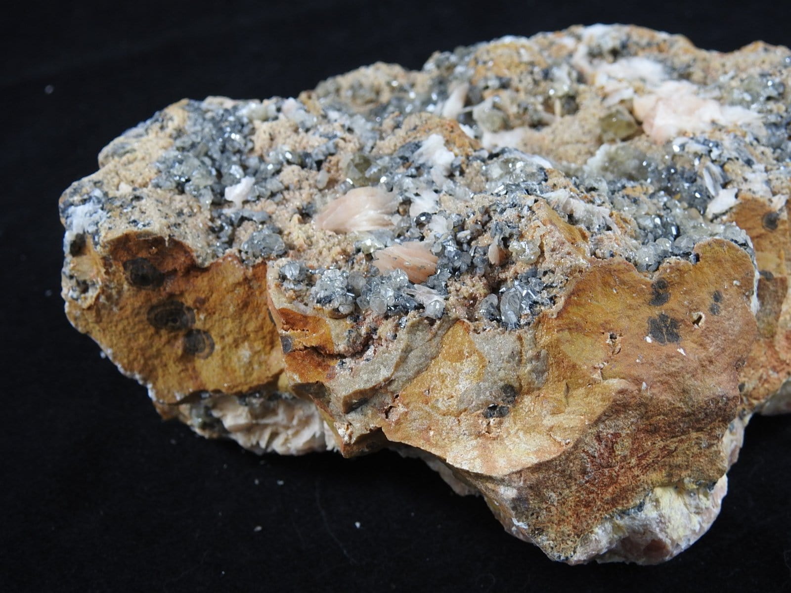 Natural Cerussite, Galena & Barite Mineral Specimen - Rare Crystal Collection for Geology Enthusiasts & Home Decor