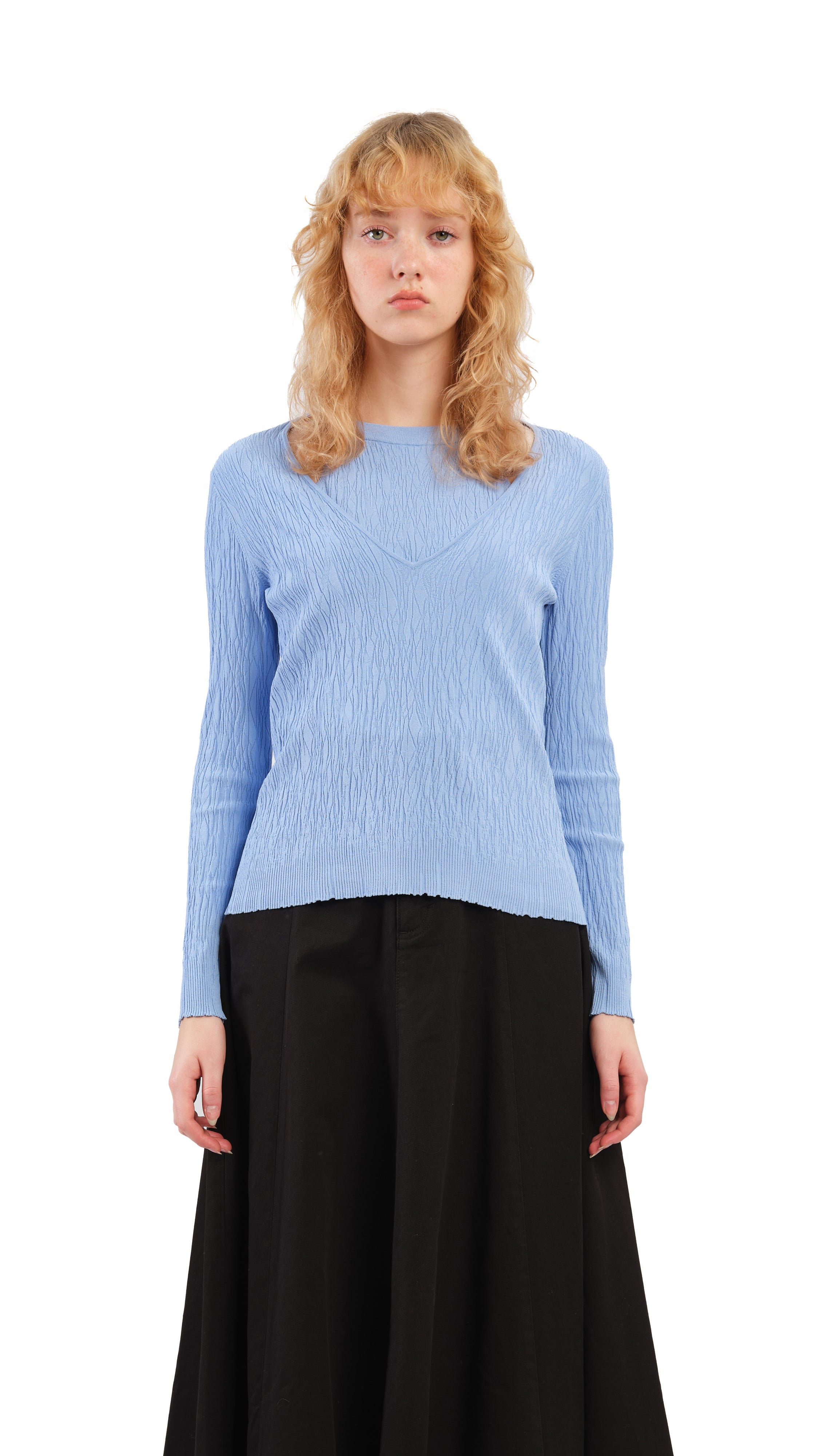 2 in 1 Knit Top for Women - Soft Stretch Layered T-Shirt & Tank Combo - Perfect for Yoga, Workout & Casual Wear