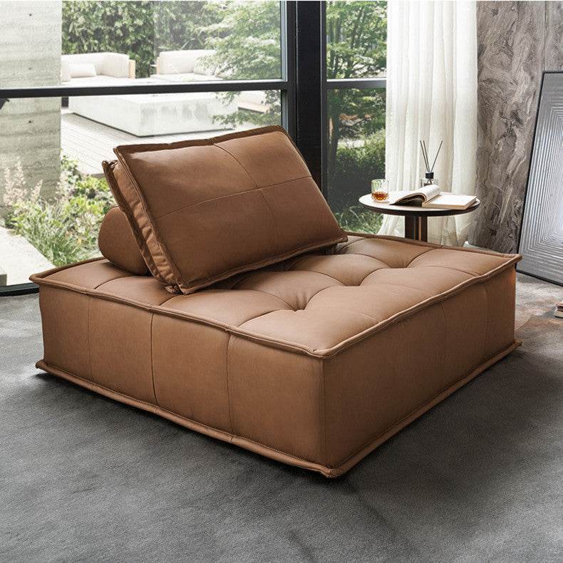 Enclave Faux Leather Modular Sofa - 1 Seater Contemporary Loveseat for Small Spaces | Perfect for Apartments, Studios & Cozy Living Rooms